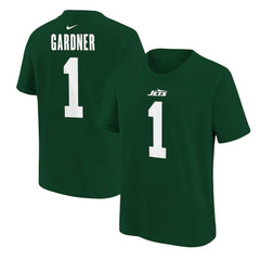 Ahmad Sauce Gardner New York Jets Youth Player Name & Number T-Shirt - Green T-shirts