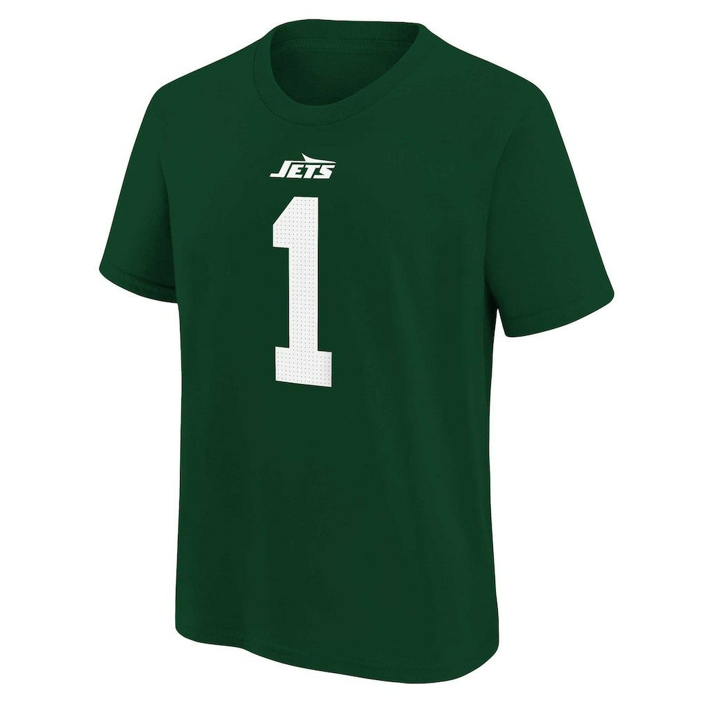Ahmad Sauce Gardner New York Jets Youth Player Name & Number T-Shirt - Green T-shirts