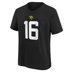 Trevor Lawrence Jacksonville Jaguars Youth Player Name & Number T-Shirt - Black T-shirts