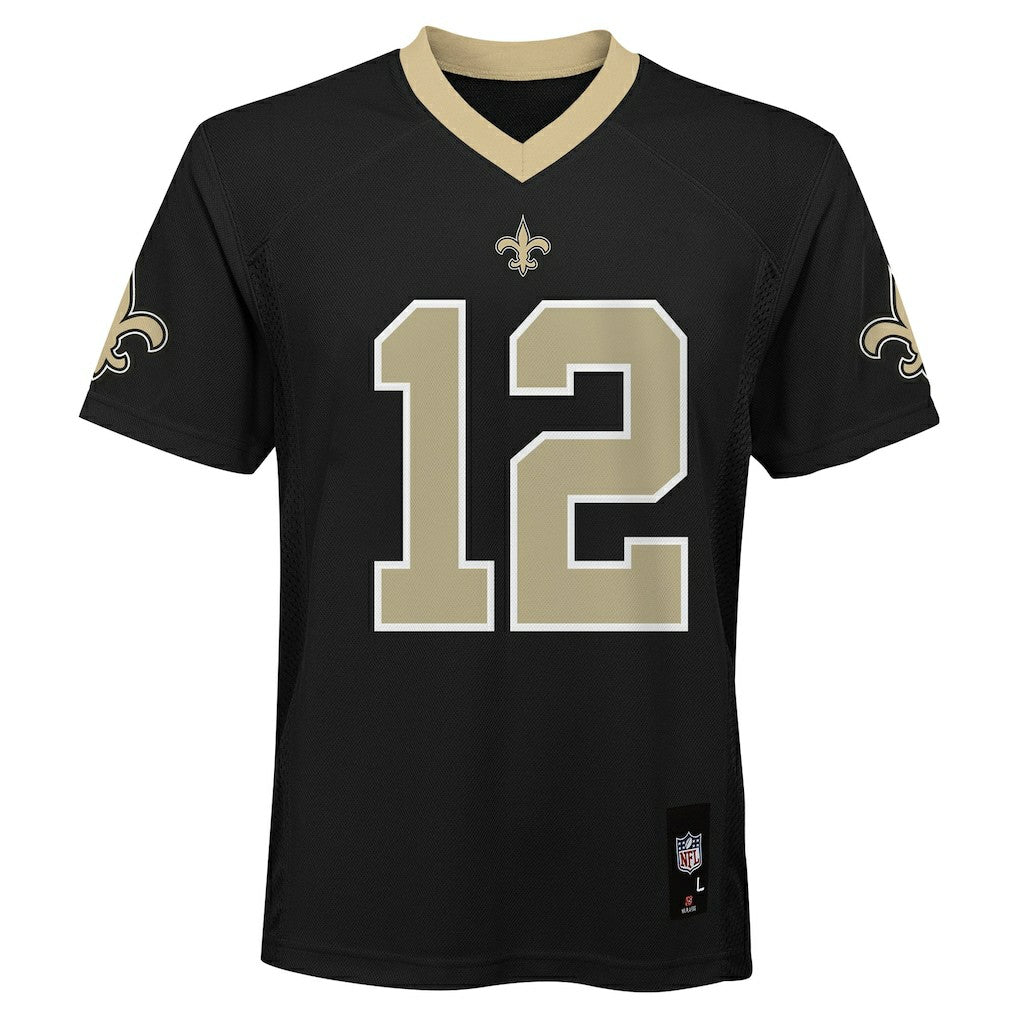Chris Olave New Orleans Saints Youth Replica Player Jersey - Black Jerseys
