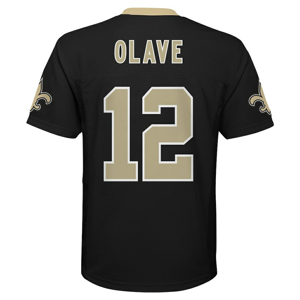 Chris Olave New Orleans Saints Youth Replica Player Jersey - Black Jerseys