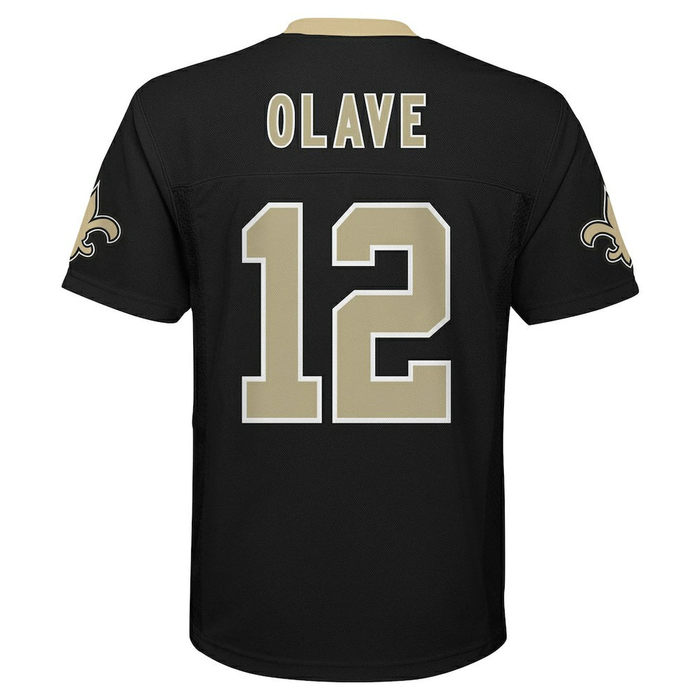 Chris Olave New Orleans Saints Youth Replica Player Jersey - Black Jerseys
