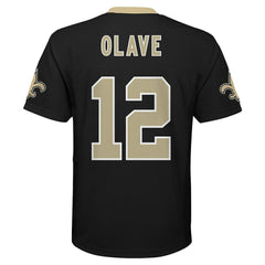 Chris Olave New Orleans Saints Youth Replica Player Jersey - Black Jerseys