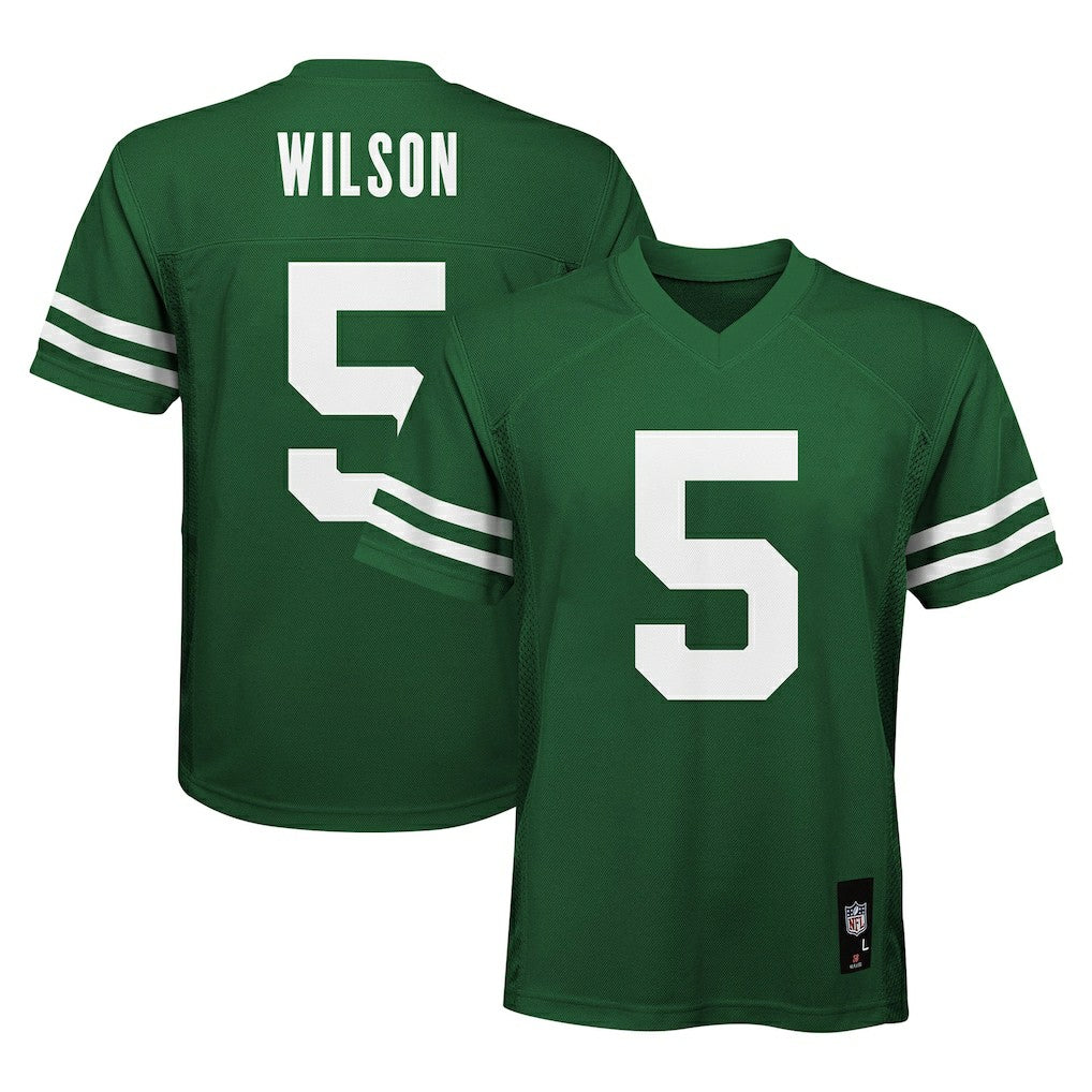Garrett Wilson New York Jets Youth Replica Player Jersey - Legacy Green Jerseys