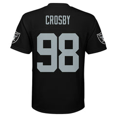 Maxx Crosby Las Vegas Raiders Youth Replica Player Jersey - Black Jerseys