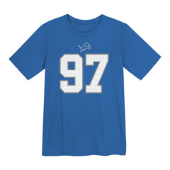 Aidan Hutchinson Detroit Lions Preschool Player Name & Number T-Shirt - Blue T-shirts