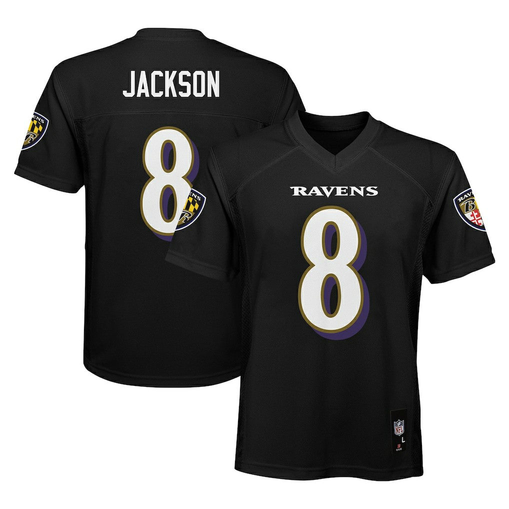 Lamar Jackson Baltimore Ravens Preschool Replica Player Jersey - Black Jerseys