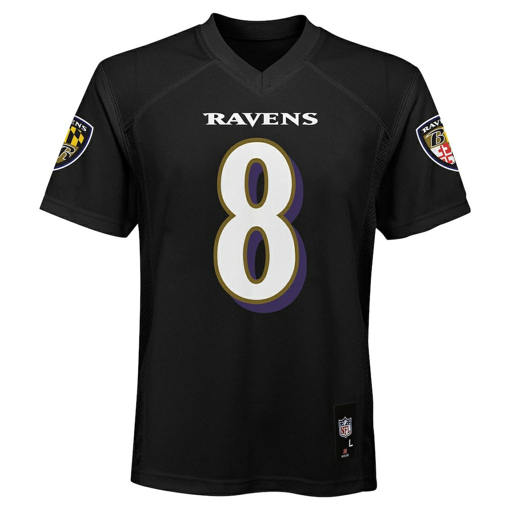 Lamar Jackson Baltimore Ravens Preschool Replica Player Jersey - Black Jerseys