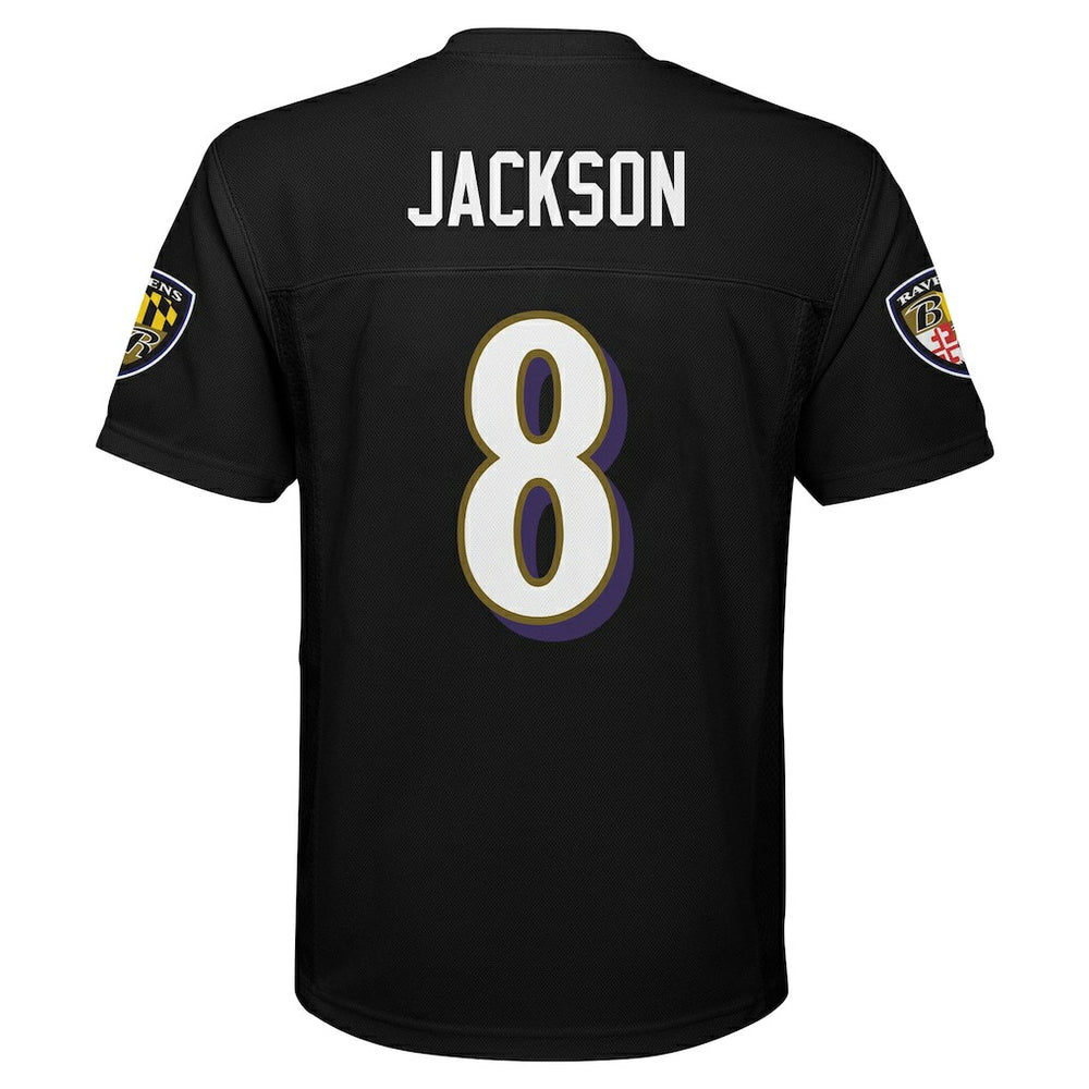 Lamar Jackson Baltimore Ravens Preschool Replica Player Jersey - Black Jerseys