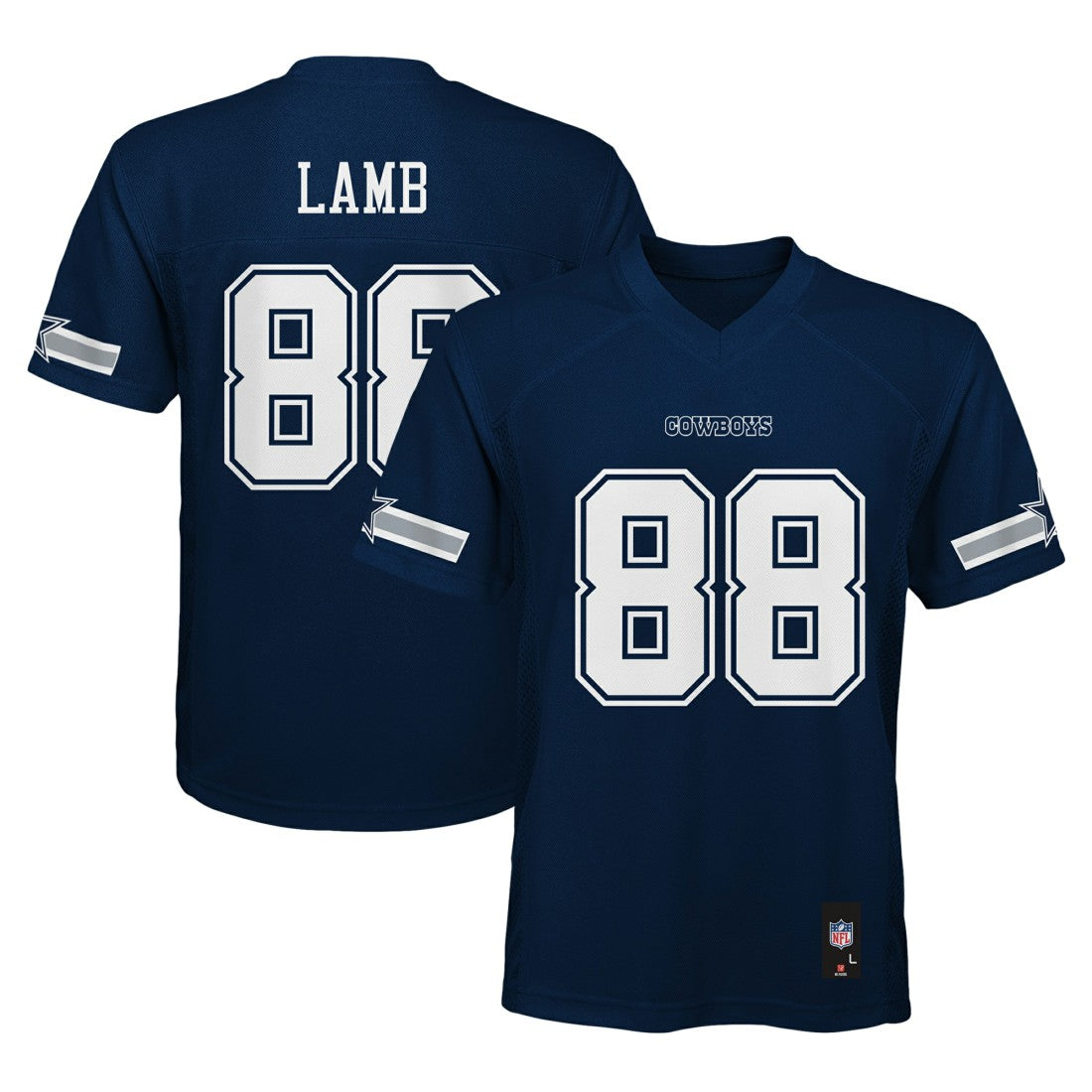 CeeDee Lamb Dallas Cowboys Youth Replica Player Jersey - Navy Jerseys