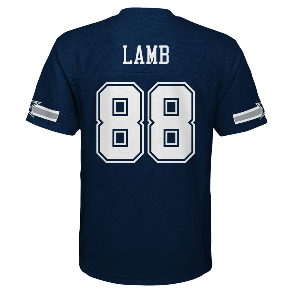 CeeDee Lamb Dallas Cowboys Youth Replica Player Jersey - Navy Jerseys