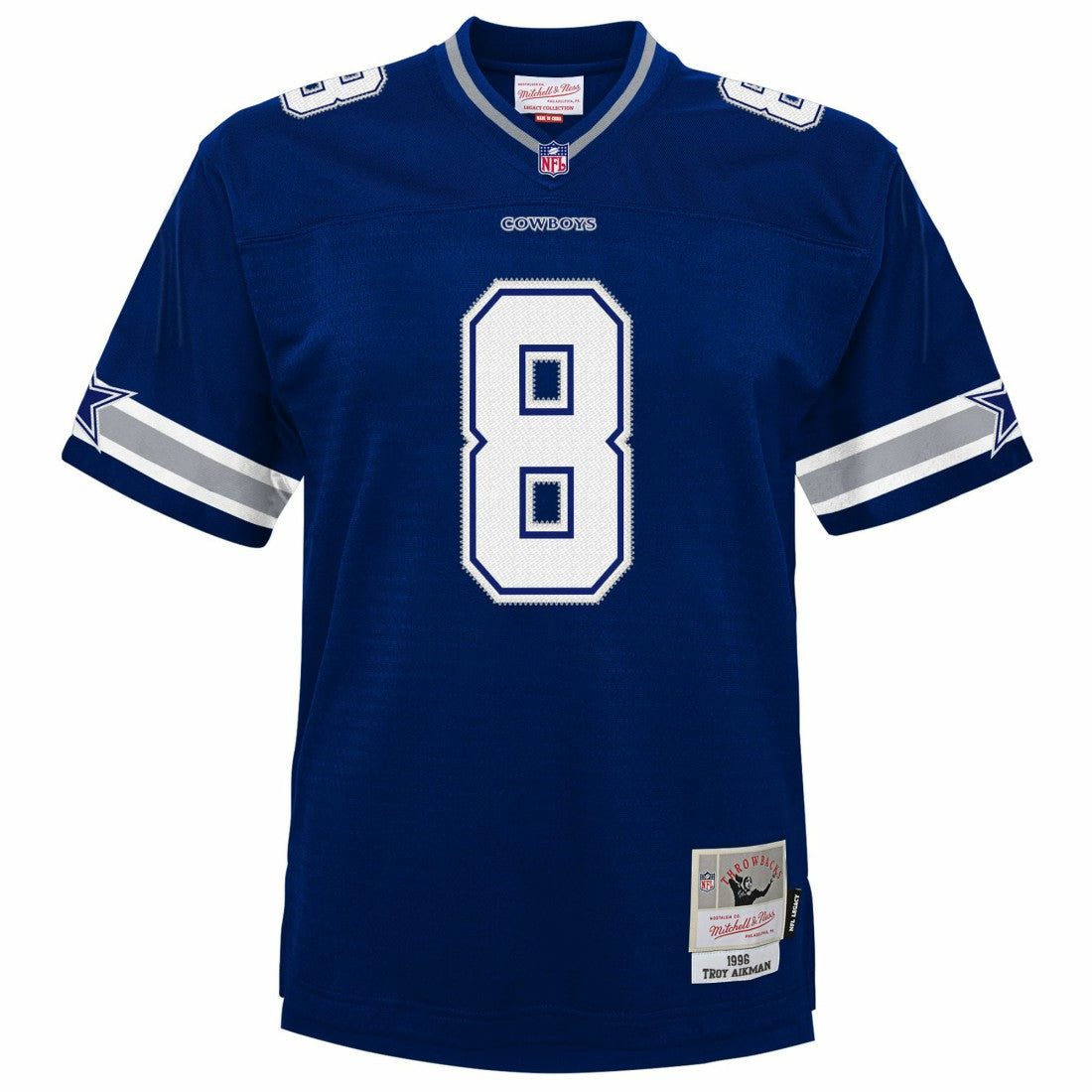 Troy Aikman Dallas Cowboys Youth 1996 Legacy Jersey - Navy Jerseys
