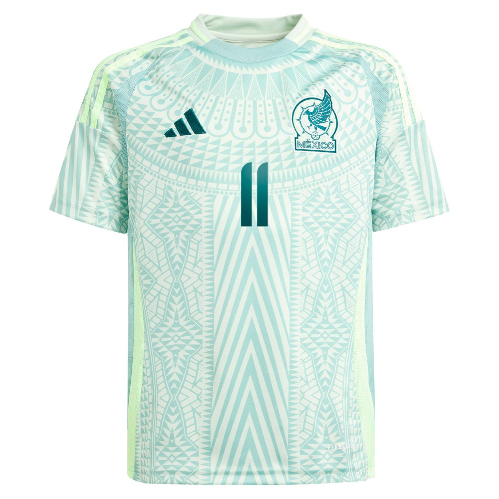 Santiago Giménez Mexico National Team Youth 2024 Away Replica Player Jersey Green - Adidas sale