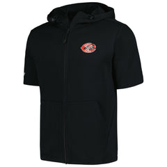 Cincinnati Reds Levelwear Recruit Short Sleeve Full-Zip Hoodie - Black Hoodies