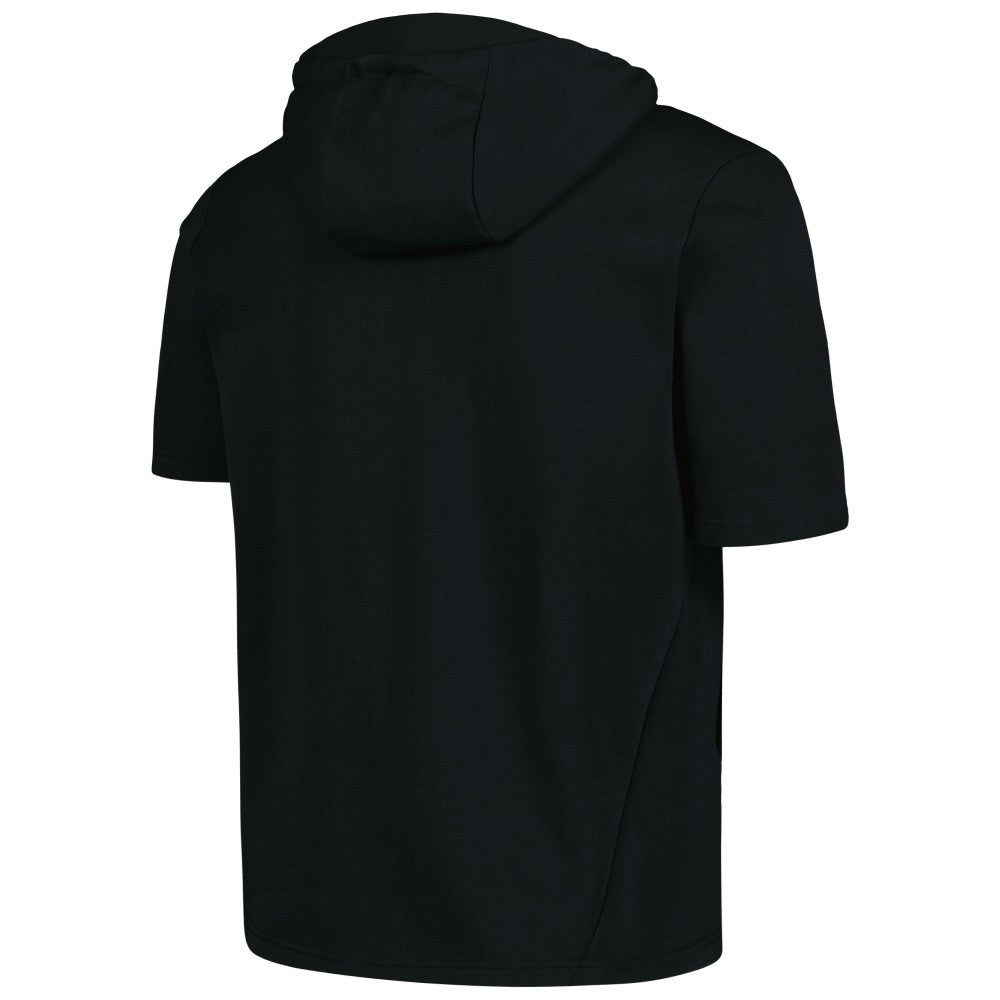 Cincinnati Reds Levelwear Recruit Short Sleeve Full-Zip Hoodie - Black Hoodies