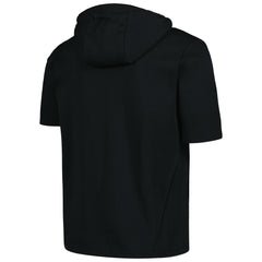 Cincinnati Reds Levelwear Recruit Short Sleeve Full-Zip Hoodie - Black Hoodies