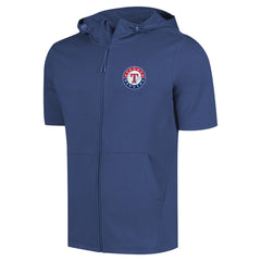 Texas Rangers Levelwear Recruit Short Sleeve Full-Zip Hoodie - Royal Hoodies