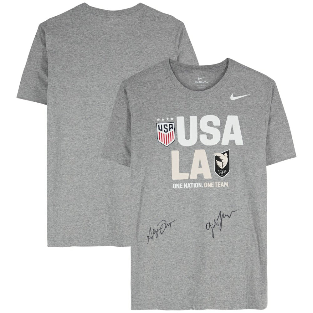 Gisele Thompson & Alyssa Thompson Angel City FC & USWNT Multi-Signed Gray T-Shirt - Fanatics for sale