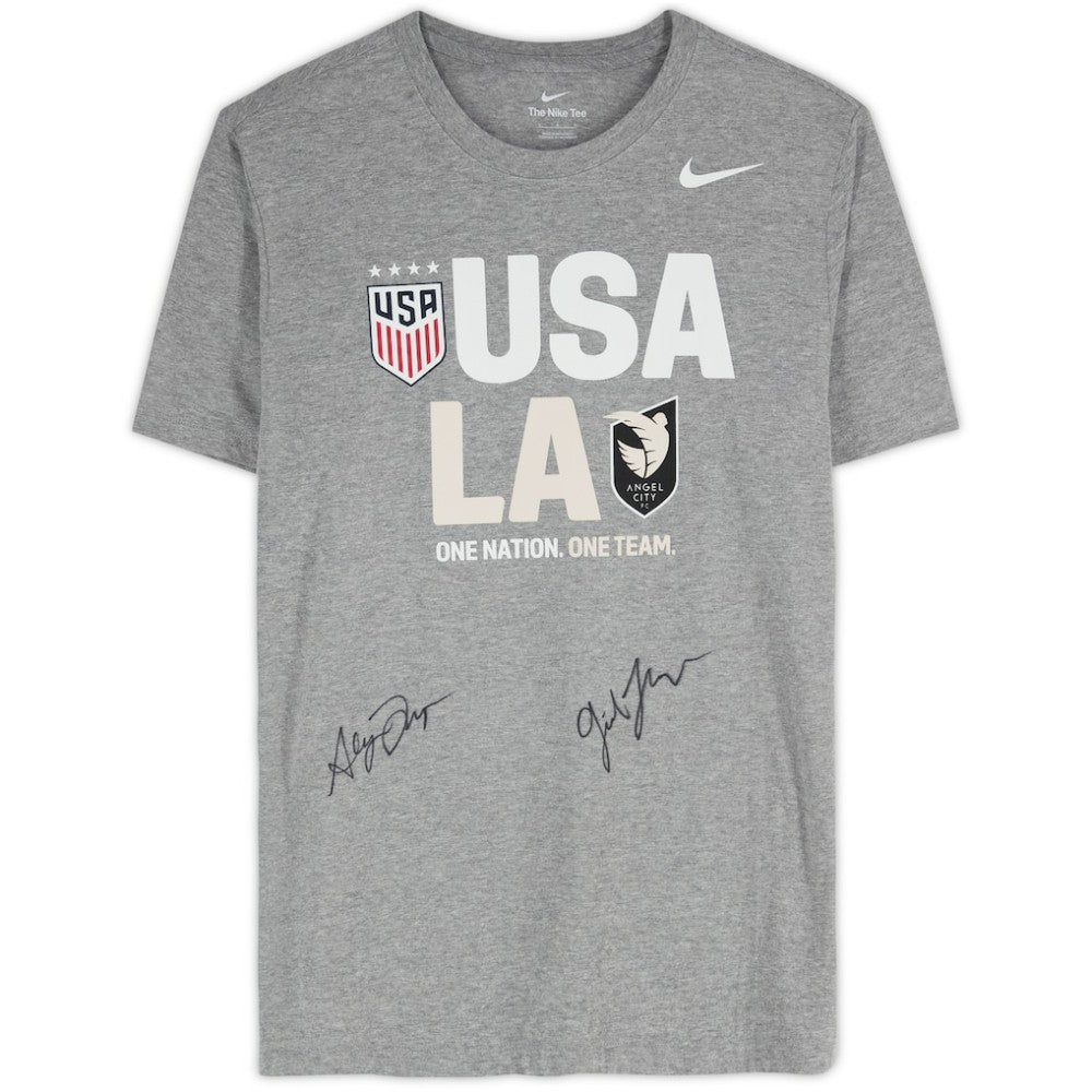 Gisele Thompson & Alyssa Thompson Angel City FC & USWNT Multi-Signed Gray T-Shirt - Fanatics for sale