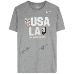 Gisele Thompson & Alyssa Thompson Angel City FC & USWNT Multi-Signed Gray T-Shirt - Fanatics for sale