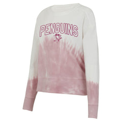 Pittsburgh Penguins Concepts Sport Women's Orchard Tie-Dye Long Sleeve Top - Pink/White | US 201398068