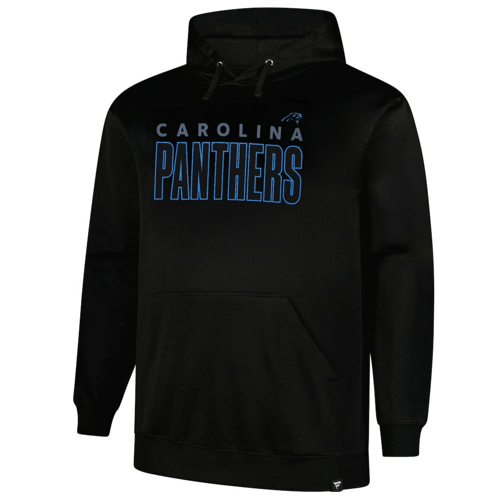 Carolina Panthers Big & Tall Fleece Pullover Hoodie - Black Hoodies