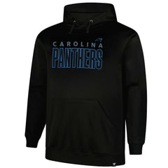 Carolina Panthers Big & Tall Fleece Pullover Hoodie - Black Hoodies