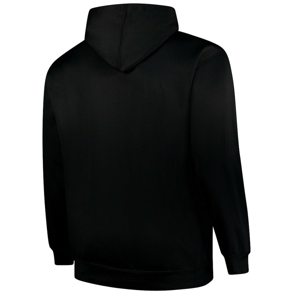 Carolina Panthers Big & Tall Fleece Pullover Hoodie - Black Hoodies