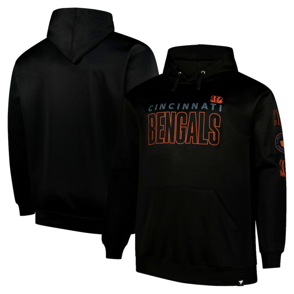 Cincinnati Bengals Big & Tall Fleece Pullover Hoodie - Black Hoodies