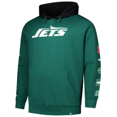 New York Jets Big & Tall Patched Out Pullover Hoodie - Green Hoodies