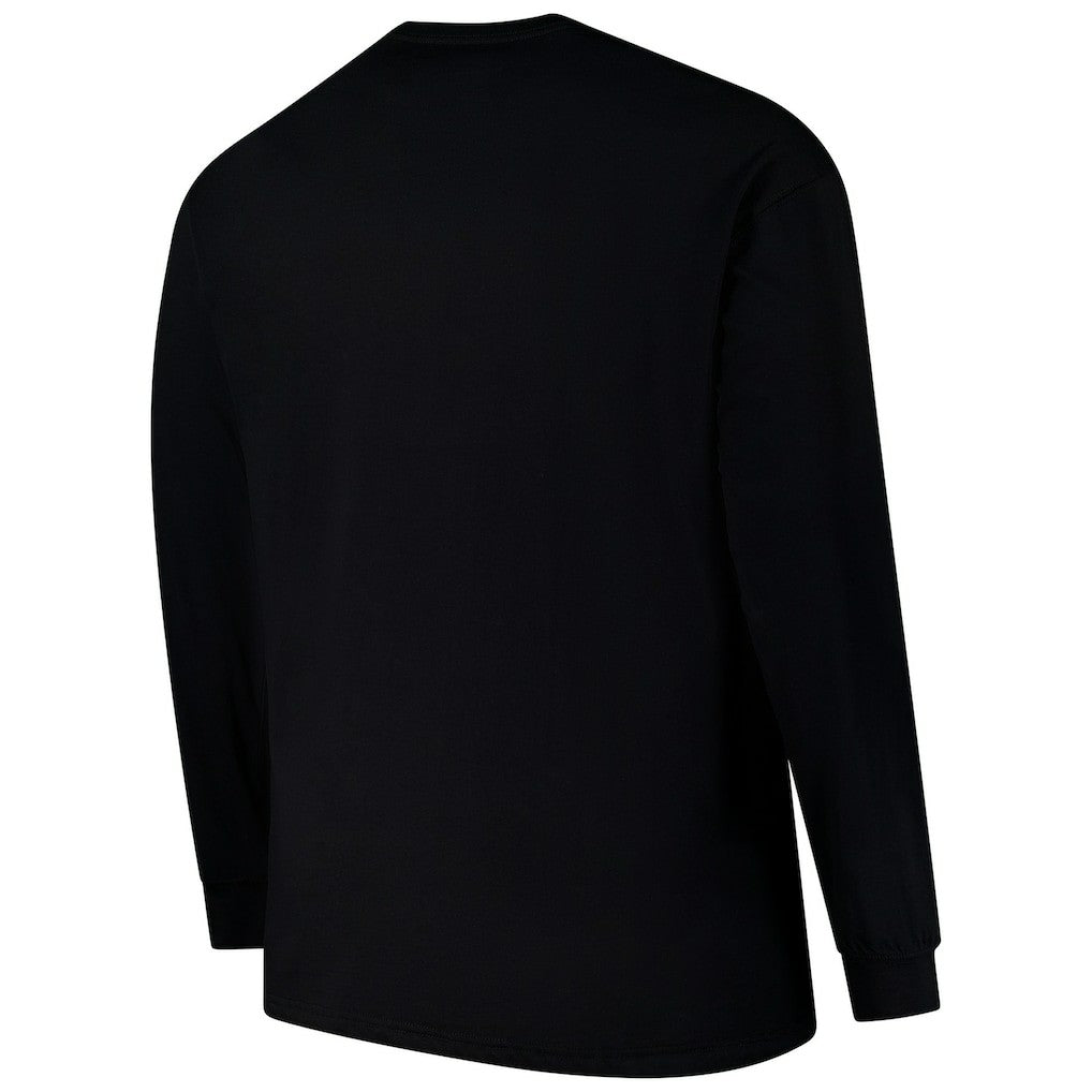 Chicago Bears Profile Big & Tall Pop Long Sleeve T-Shirt - Black T-shirts