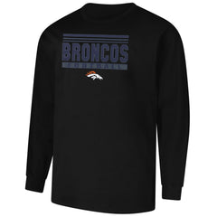 Denver Broncos Profile Big & Tall Pop Long Sleeve T-Shirt - Black T-shirts