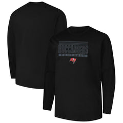 Tampa Bay Buccaneers Profile Big & Tall Pop Long Sleeve T-Shirt - Black T-shirts