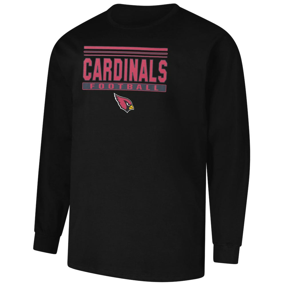 Arizona Cardinals Profile Big & Tall Pop Long Sleeve T-Shirt - Black T-shirts
