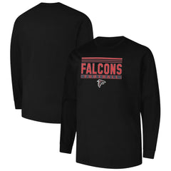 Atlanta Falcons Profile Big & Tall Pop Long Sleeve T-Shirt - Black T-shirts