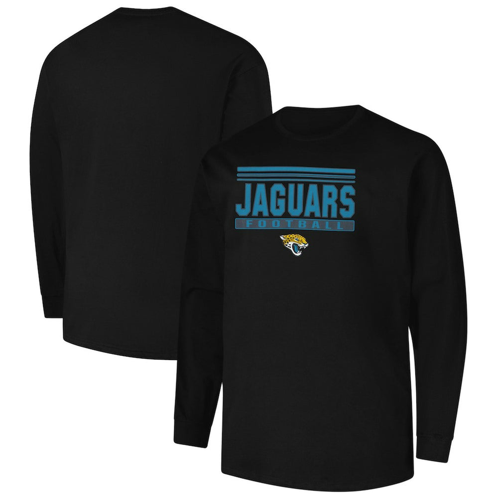 Jacksonville Jaguars Profile Big & Tall Pop Long Sleeve T-Shirt - Black T-shirts