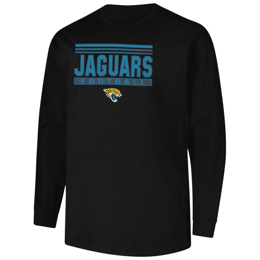 Jacksonville Jaguars Profile Big & Tall Pop Long Sleeve T-Shirt - Black T-shirts