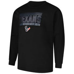 Houston Texans Profile Big & Tall Pop Long Sleeve T-Shirt - Black T-shirts