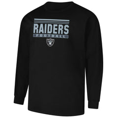 Las Vegas Raiders Profile Big & Tall Pop Long Sleeve T-Shirt - Black T-shirts