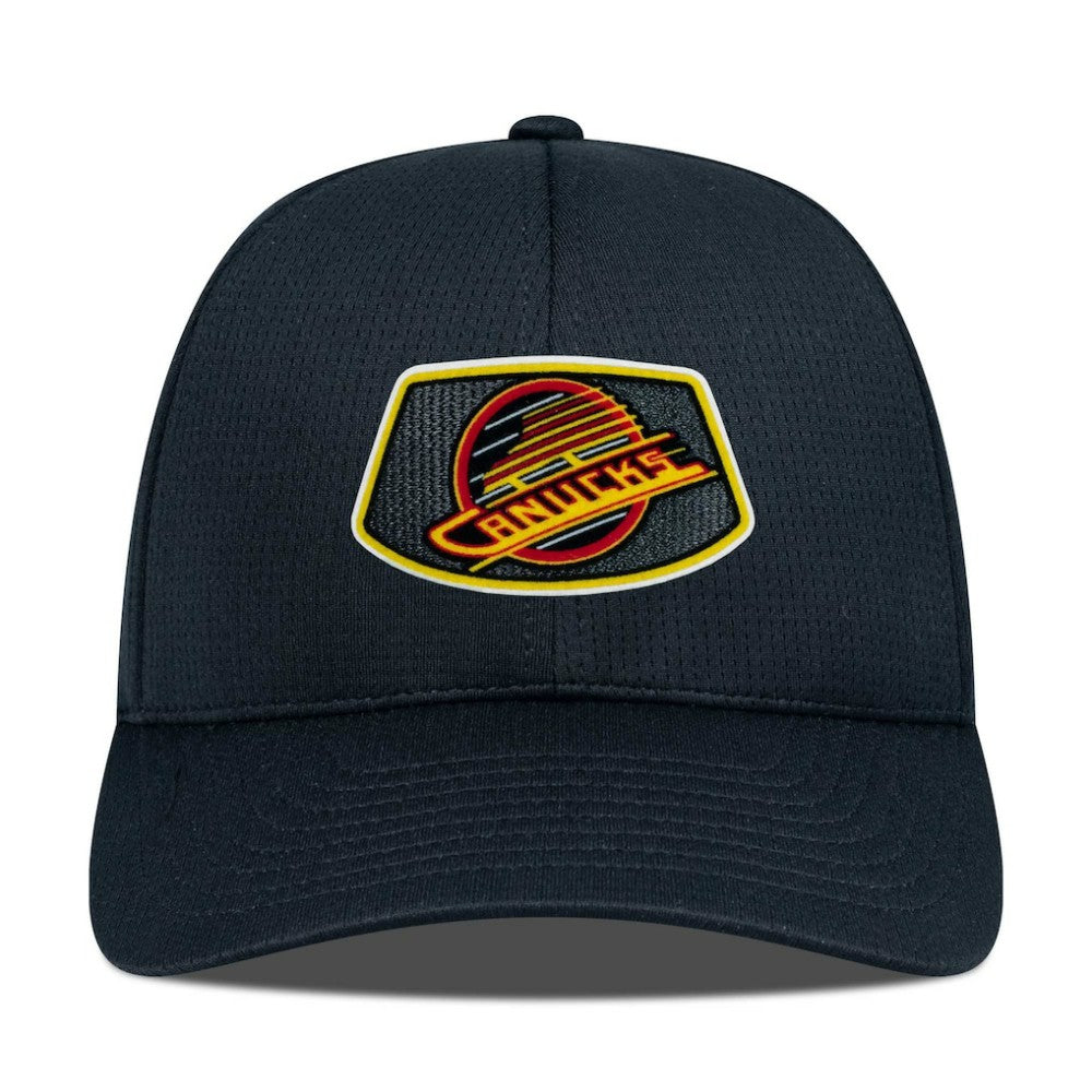 Vancouver Canucks Levelwear Retro Skylight Zephyr Adjustable Hat - Black | US 201398264