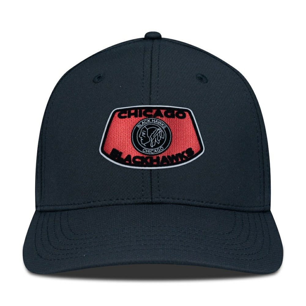 Chicago Blackhawks Levelwear Retro Skylight Rise Flex Hat - Black | US 201398277