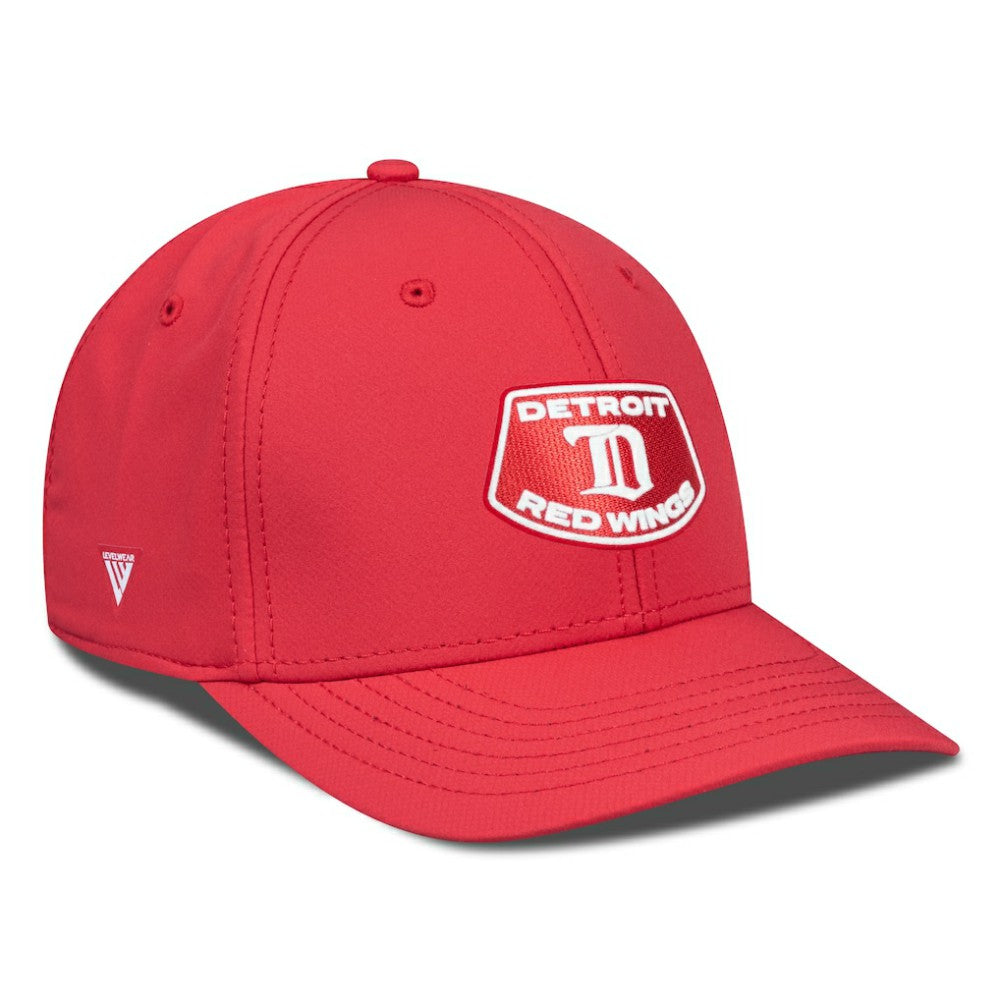 Detroit Red Wings Levelwear Retro Skylight Rise Flex Hat - Red | US 201398279