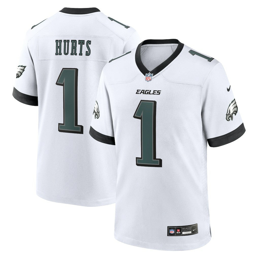 Jalen Hurts Philadelphia Eagles White Game Jersey - White Jerseys