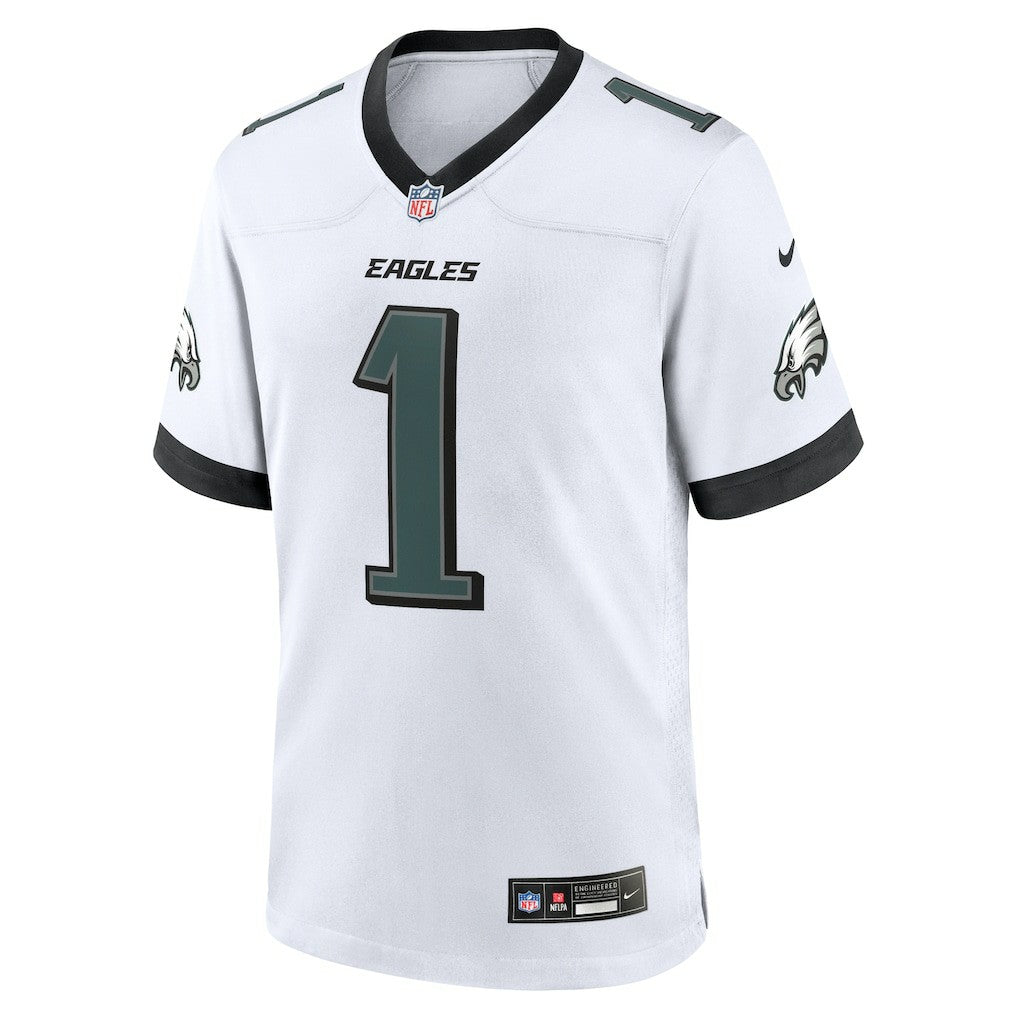 Jalen Hurts Philadelphia Eagles White Game Jersey - White Jerseys