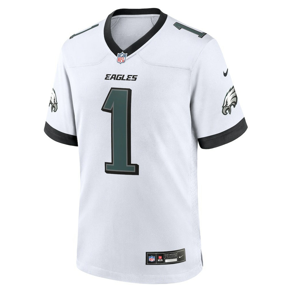 Jalen Hurts Philadelphia Eagles White Game Jersey - White Jerseys