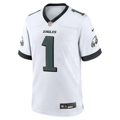 Jalen Hurts Philadelphia Eagles White Game Jersey - White Jerseys