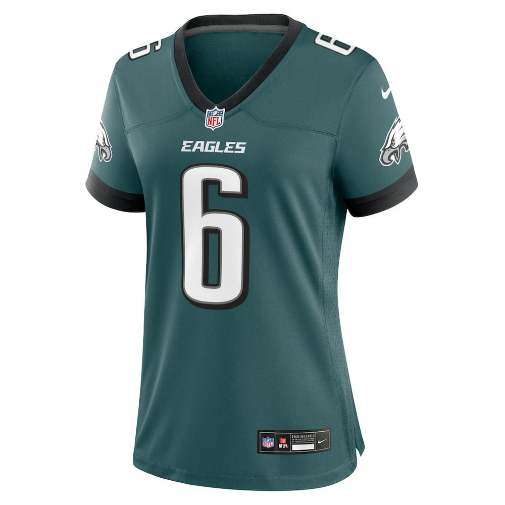 DeVonta Smith Philadelphia Eagles Women's Team Game Jersey - Midnight Green Jerseys