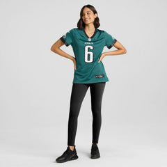 DeVonta Smith Philadelphia Eagles Women's Team Game Jersey - Midnight Green Jerseys