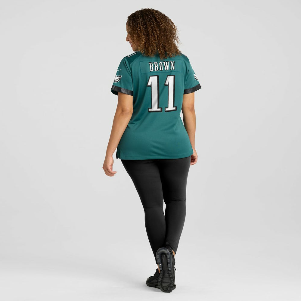A.J. Brown Philadelphia Eagles Women's Team Game Jersey - Midnight Green Jerseys