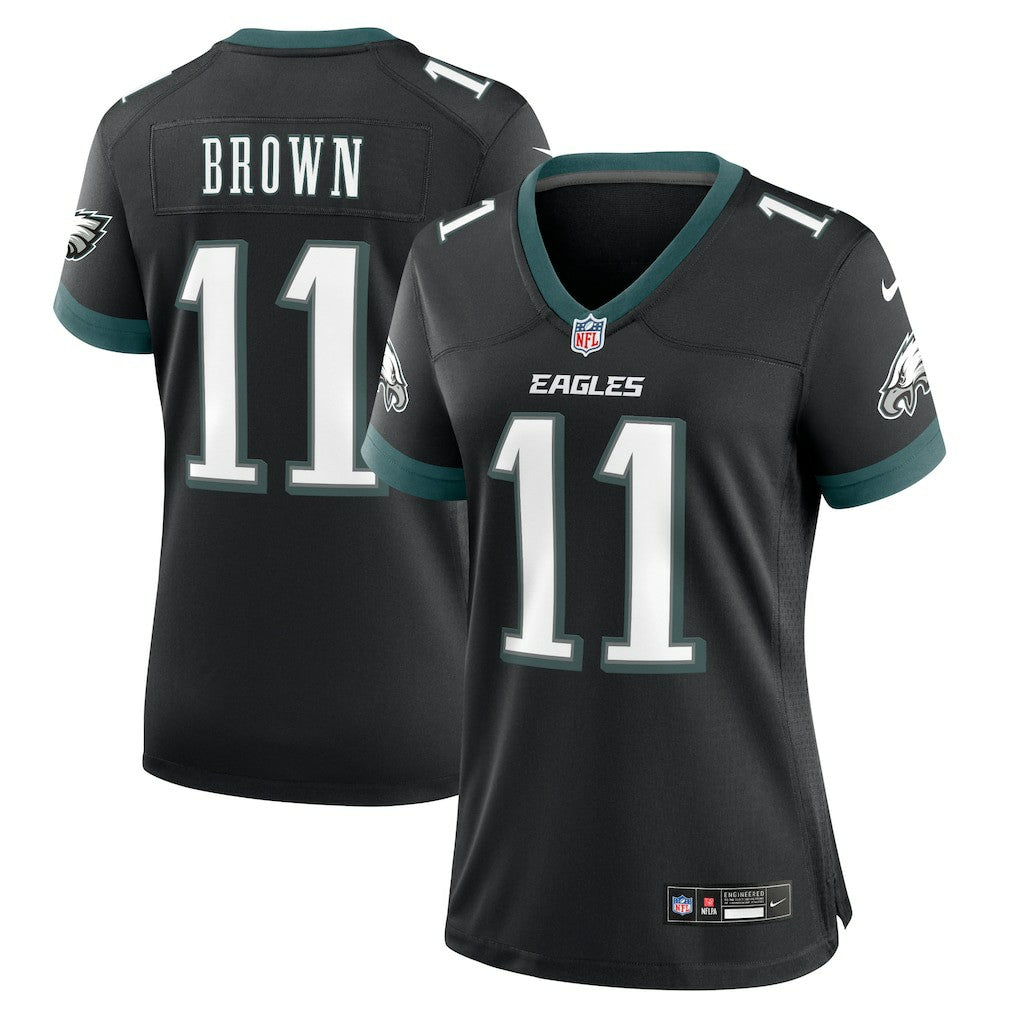 A.J. Brown Philadelphia Eagles Women's Alternate Game Jersey - Black Jerseys